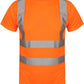James Mens High Visibility Safety Crew Neck T-Shirt with Reflective Strips Short Sleeve Workwear