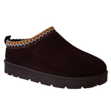 Ladies Cozy Indoor Slippers – Faux Fur Lined, Aztec Style