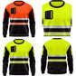 Jacob Mens Hi-Vis Long Sleeve Safety Sweatshirt with Reflective Strips