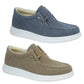ALBERTO - Men's canvas leisure shoe with mock elasticated lace.