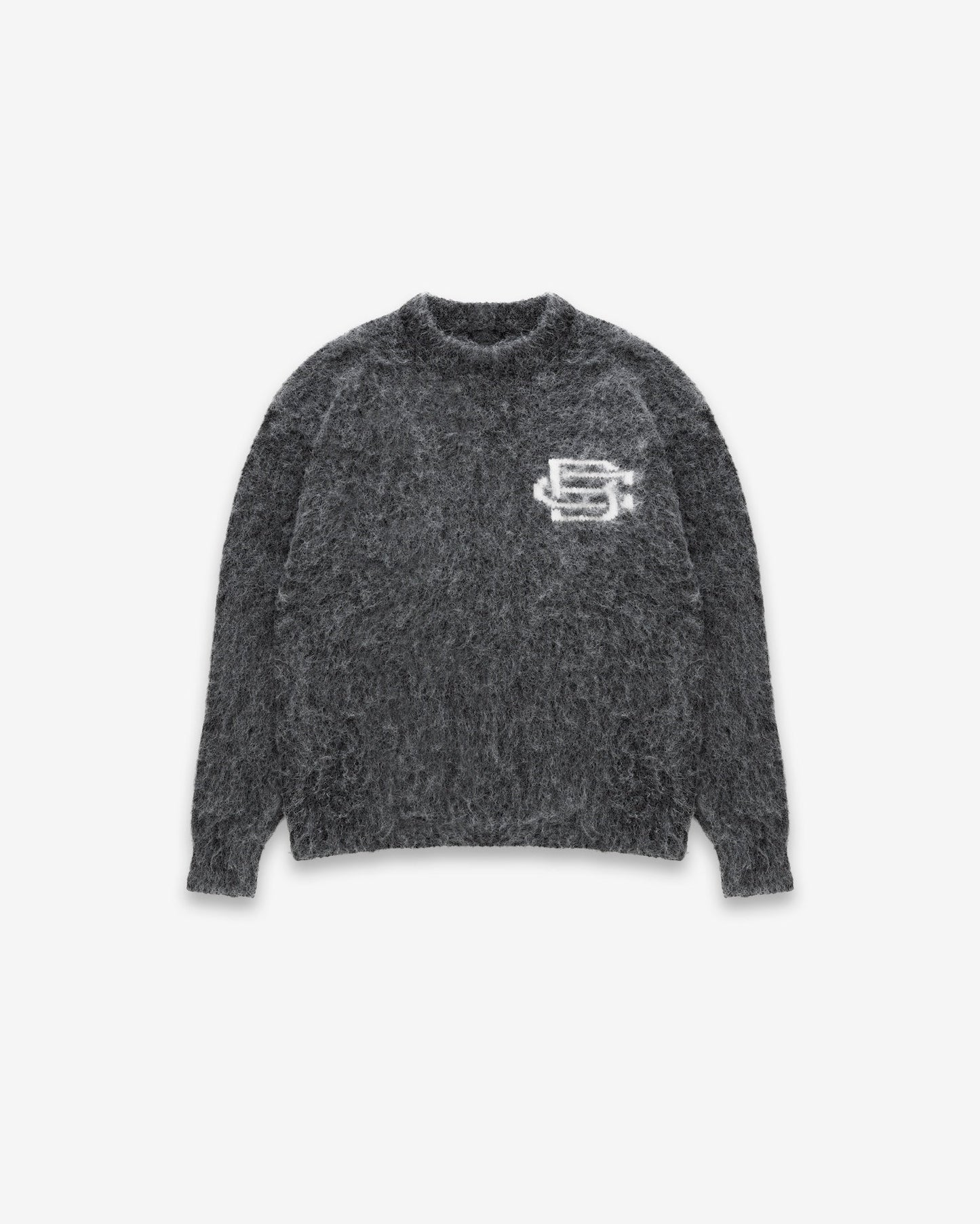 Mohair Knit BC Jumper - Charcoal