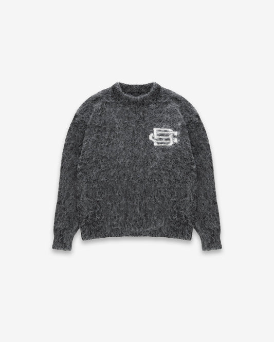 Mohair Knit BC Jumper - Charcoal