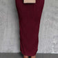 Textured Single Shoulder Bodycon Maxi Dress