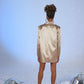 Fancy Gold Satin Blazer Jacket
