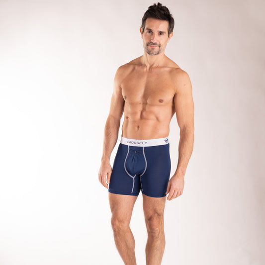 3-Pack: IKON X Men's 6" Boxers - Navy/White