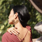 Geometric Petal Hoops – Brass Cutwork Mandala Earrings.