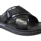Men Luxurious Cross-Strap Faux Leather Sandals - Available in Black & Brown