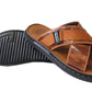 Men Luxurious Cross-Strap Faux Leather Sandals - Available in Black & Brown