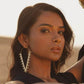 Zahara Spike Hoops - Edgy Brass Triangle Hoops with Boho Desert Vibes.