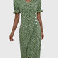 Barbara - Fresh Bloom V-Neck Dress