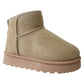 Lianna Girls’ Faux Suede Ankle Boots with Plush Faux Fur Lining – Beige, Camel & Black