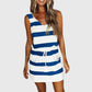 Sumera - One Shoulder Striped Mini Dress
