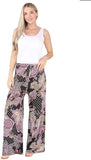 Kira Women's Floral Print Palazzo Pants Cute Summer Wide Leg Comfort
