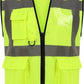 William Mens High-Visibility Reflective Safety Vest with Multi-Purpose Pockets