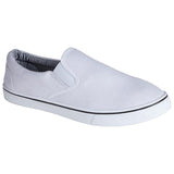 BOSTON Mens Slip On Trainer Canvas Low Top Casual Shoes Flat Sneakers Comfort Pumps Sizes