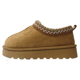 Harmony Girls' Slippers with Faux Suede & Aztec Embroidery