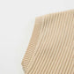 Cozy Oatmeal Sweater Dress - Ribbed Knit with Pockets