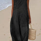 Maelle | Long Sleeveless Dress with Textured Pattern
