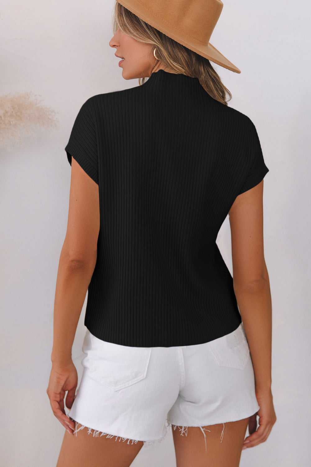 Cozy Oatmeal Sweater Dress - Ribbed Knit with Pockets