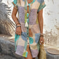 Khloe - Geometric Button Dress