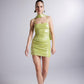 Vivid Green Strappy Mini Dress