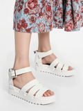 Miki Ladies Open Toe Gladiator Strappy Platform Sandals