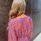 Sophia | Vintage Printed V-Neck Long-sleeve Elegant Dress
