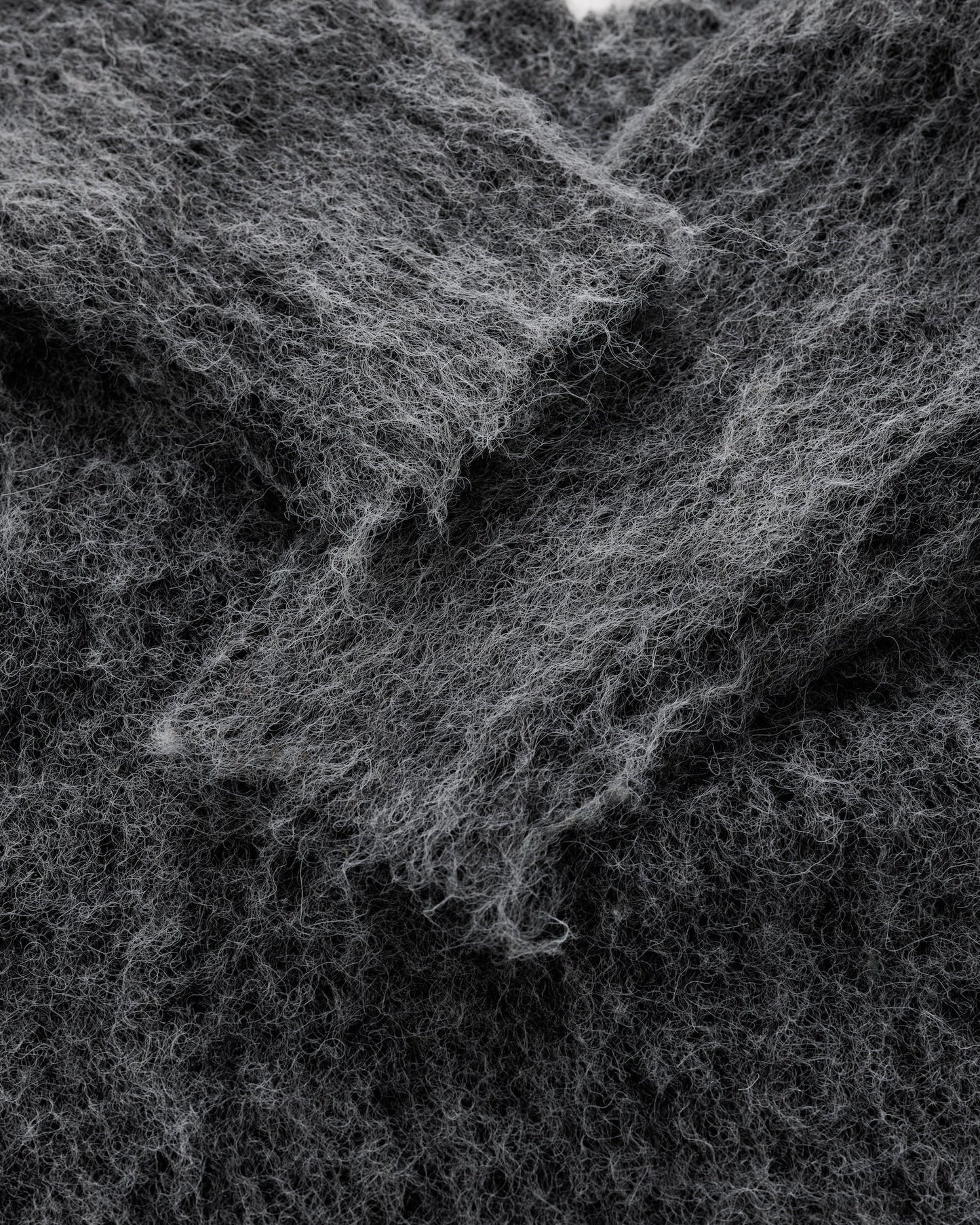 Mohair Knit BC Jumper - Charcoal