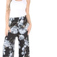 Kira Women's Floral Print Palazzo Pants Cute Summer Wide Leg Comfort