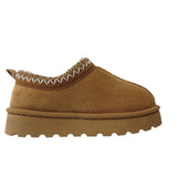 Harmony Girls' Slippers with Faux Suede & Aztec Embroidery