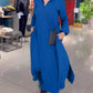 Tamira | Side Slit Lapel Loose Long Dress
