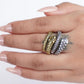 Twisted Serpent – Adjustable Gold & Silver Textured Snake Rings.