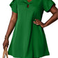 Elegant Royal Blue Crew Neck Short Sleeve Dress for Women