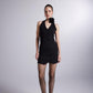 Becca Black Rose Accessorized Mini Dress