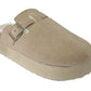 Ellen Ladies Faux Fur Lined Platform Mules Buckle Slippers