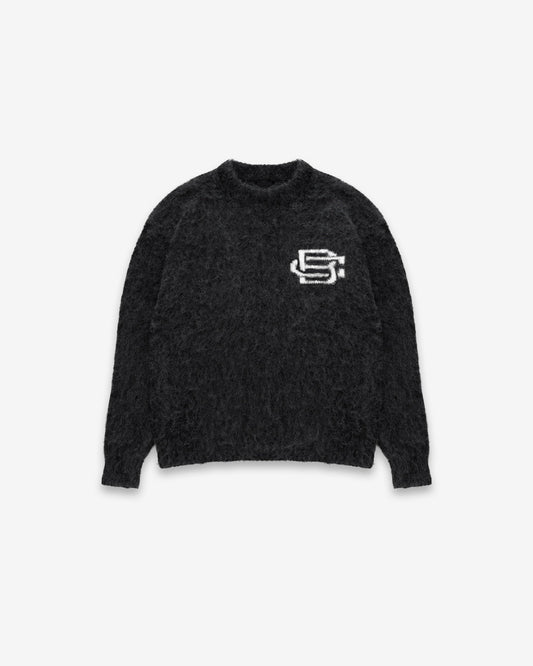 Mohair Knit BC Jumper - Black