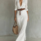 Thames Tailor | Lapel-Wrap Maxi Dress