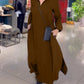 Tamira | Side Slit Lapel Loose Long Dress