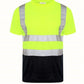 James Mens High Visibility Safety Crew Neck T-Shirt with Reflective Strips Short Sleeve Workwear