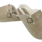 Ellen Ladies Faux Fur Lined Platform Mules Buckle Slippers
