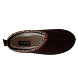 Ladies Cozy Indoor Slippers – Faux Fur Lined, Aztec Style