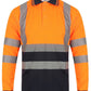 Edward Mens High Visibility Long Sleeve Safety Polo Shirt Reflective Hi-Viz Workwear