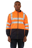 Martin Mens High-Visibility Waterproof Rain Jacket with Hood Sizes S-XXL