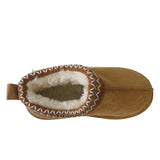 Harmony Girls' Slippers with Faux Suede & Aztec Embroidery