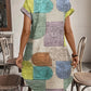 Khloe - Geometric Button Dress