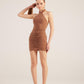 Rachel Brown Halter Neck Mini Dress