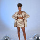 Fancy Gold Satin Blazer Jacket