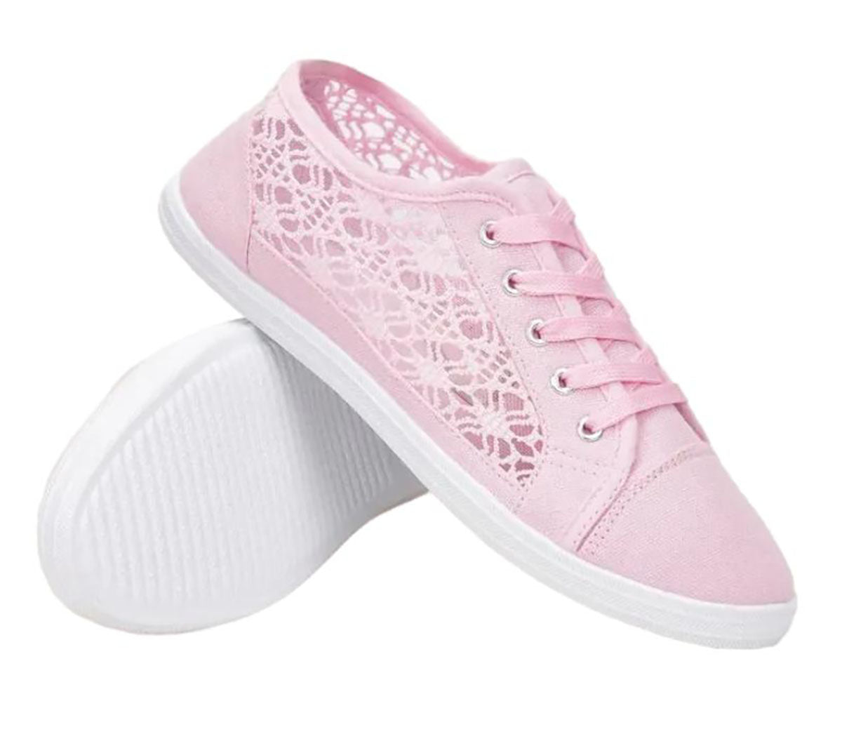 Ladies Lace Design Sneakers – Perfect Blend of Style and Comfort
