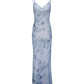 Y2K Slim Flowers Printing Slip Dress Women's Summer Suspender Skirt Vacation Beach Long Dresses