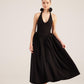 Ophelia Black Princess Style Maxi Dress